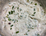 A picture of step 1 of Spiced Urad Moong Dal Vada with Spring Onion.