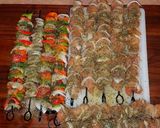 A picture of step 2 of Mike's Chicken Shish Kabobs.