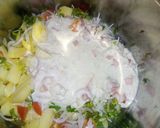 A picture of step 3 of Alu Phulki Chat.