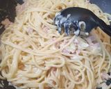 Foto del paso 3 de la receta: Spaghetti a la "Alfredo" con jamón