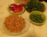 Foto langkah ke 1 dari resep Tumis Oncom Kemangi Leunca Pedas.