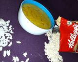 A picture of step 3 of Flatten rice oats salty porridge.