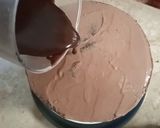 A picture of step 6 of Perfect Chocolate Mirror Glaze.