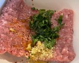A picture of step 1 of Pork & Ginger Steamed Dumplings.