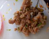 A picture of step 2 of Chicken rice balls with soy dip.