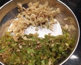 A picture of step 2 of Green peas sandwich.