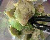 A picture of step 2 of Chicken and Avocado Salad 🥑.