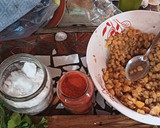 Foto del paso 1 de la receta: Guiso de mote mei con patitas de pollo