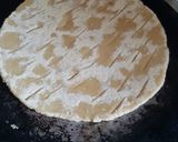 A picture of step 2 of Rajasthani khooba roti.