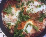 A picture of step 6 of Shakshuka.