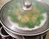 Hình bước làm 3 của món Cải xanh cuộn chả cá