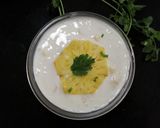A picture of step 2 of Pineapple raita.