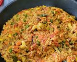 A picture of step 4 of Veggie Masala Poha/Flattered Rice.
