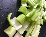 A picture of step 1 of Hungarian Celery Soup.