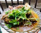 A picture of step 4 of Lazeez Mutton karahi.