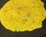 A picture of step 3 of Kodo Millets Chilla.
