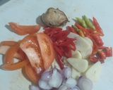 Foto langkah ke 3 dari resep Tumis bunga pepaya.