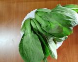 A picture of step 1 of Bok choy & potato sabzi 🥔🧅🍅.