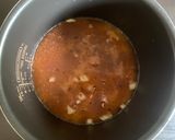 A picture of step 4 of Pork Takikomigohan with Chinese Five Spice.