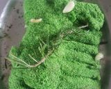 A picture of step 3 of Herb Roasted Lamb Rack with Juslie, Ruby Reduction & Mash Potato.