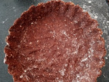 Masa de tarta salada de avena y harina de algarroba