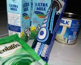 Foto langkah ke 1 dari resep Milky ice matcha latte + Oreo.