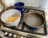 A picture of step 9 of Frieda’s Rhubarb Cake.