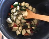 Gnocchi in Tomaten-Gemüsesauce mit Wildlachs Rezeptschritt 1 Foto