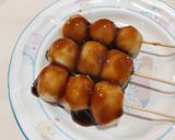 A picture of step 12 of Japanese Mochi Dango with Sweet soy sauce (Mitarashi dango).
