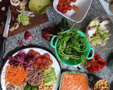 Foto del paso 1 de la receta: Ensalada multicolor con vinagreta de almendras y castañas