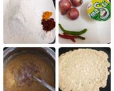 A picture of step 1 of Rice flour masala puda.