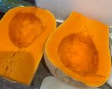 A picture of step 1 of Stuffed butternut squash.