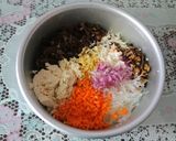 Hình bước làm 1 của món Hoành thánh chay