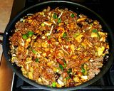 A picture of step 4 of Mike's EZ Asian Lettuce Wraps.