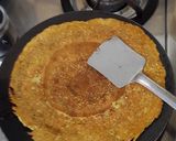 A picture of step 8 of Zucchini Cheela.
