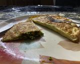 A picture of step 6 of Keto Vegetable stuffed Cheese Omelette.