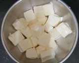 A picture of step 1 of Paneer 65.