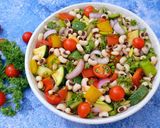A picture of step 5 of Boiled Lobia Salad with Lemon Balsamic Dressing.