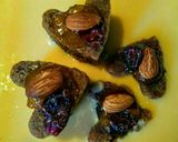 Foto del paso 4 de la receta: CORAZONES De Linaza sobre Yogurt de Melocotones...!