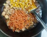 A picture of step 2 of Peri peri chicken macaroni.