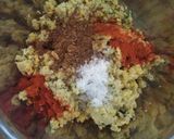 A picture of step 3 of Crispy Kalmi vadas.