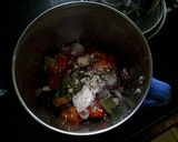 A picture of step 1 of Lilva Beans curry.