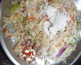 A picture of step 1 of Chowmin veg manchurian and fried rice.