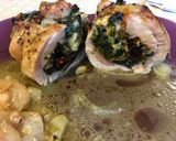 Foto del paso 5 de la receta Muslos de pollo rellenos de bacon&queso/espinacas con pasas