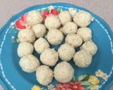 A picture of step 8 of Coconut Laddus.