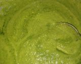 A picture of step 2 of Moong dal palak cheela rolls.