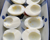 Foto del paso 6 de la receta: Huevos rellenos vegetarianos gratinados