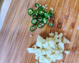 A picture of step 1 of Rava dosa/Semolina dosa.