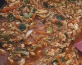 A picture of step 4 of Chicken bolognese sauce.