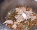 A picture of step 2 of Chicken daal.